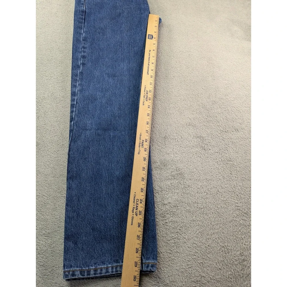 Levis 505 Regular Fit Straight Leg Jeans Mens 30x30 Medium Wash Blue Denim
